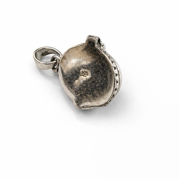 Sterling Silver Moonstone Poison Pendant Locket Large New - Picture 4 of 4